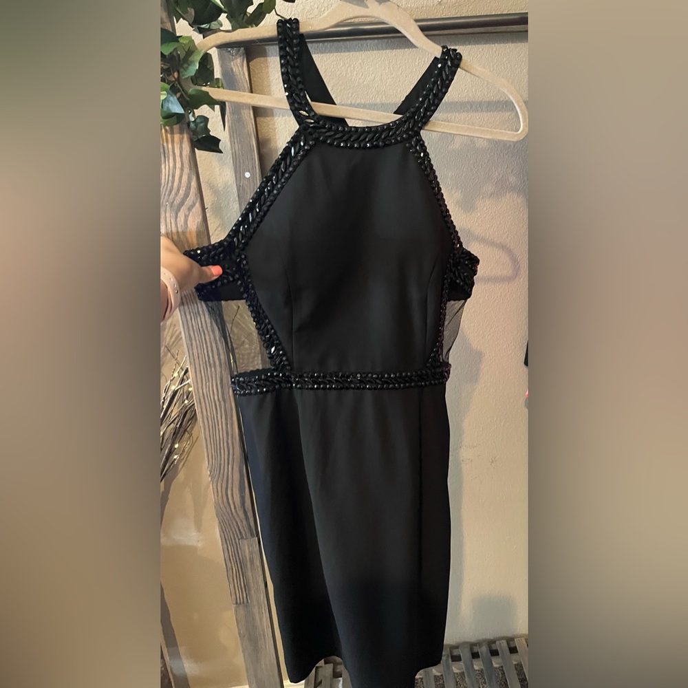 Giana Bini Black Embellished Dress
